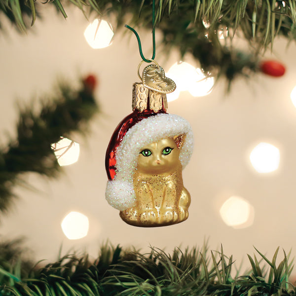 Mini Santas Kitten Ornament