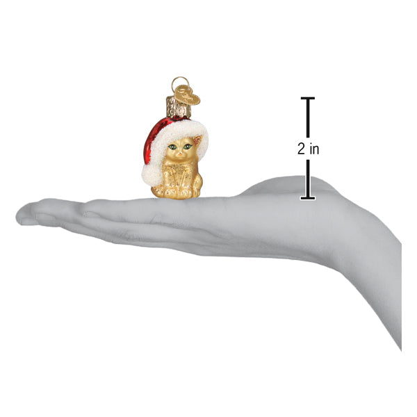 Mini Santas Kitten Ornament