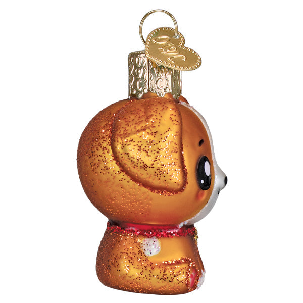 Old World Christmas: Mini Kawaii Dog Christmas Ornament