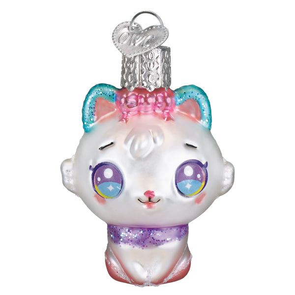 Old World Christmas: Mini Kawaii Cat Christmas Ornament