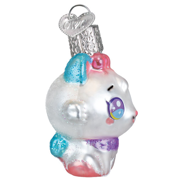 Old World Christmas: Mini Kawaii Cat Christmas Ornament