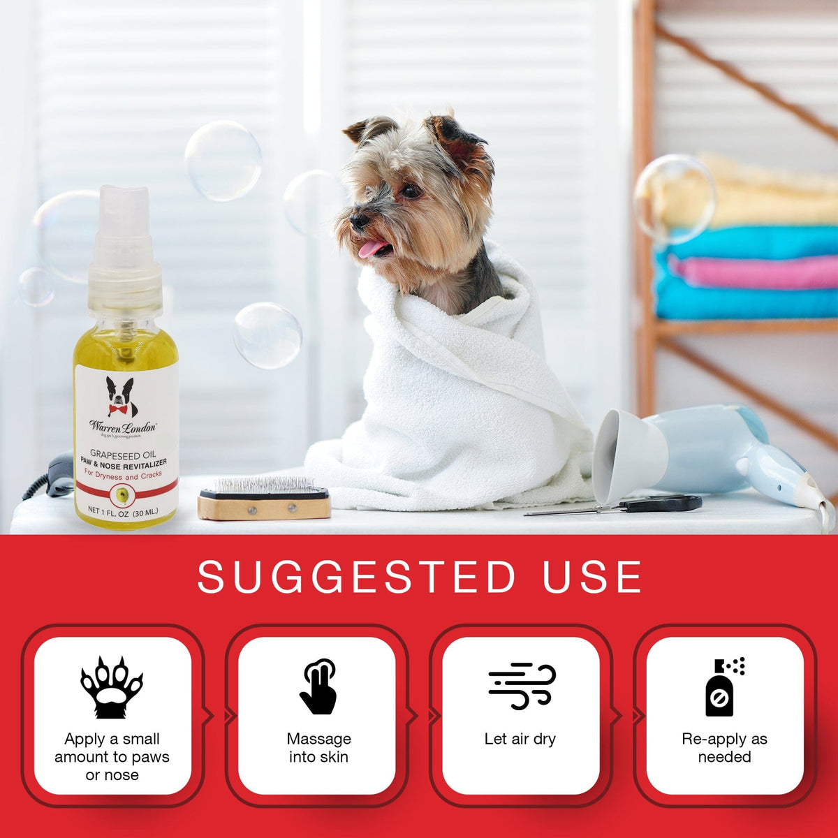 Grapeseed Oil Paw and Nose Revitalizer - Professional Size | HT Animal Supply