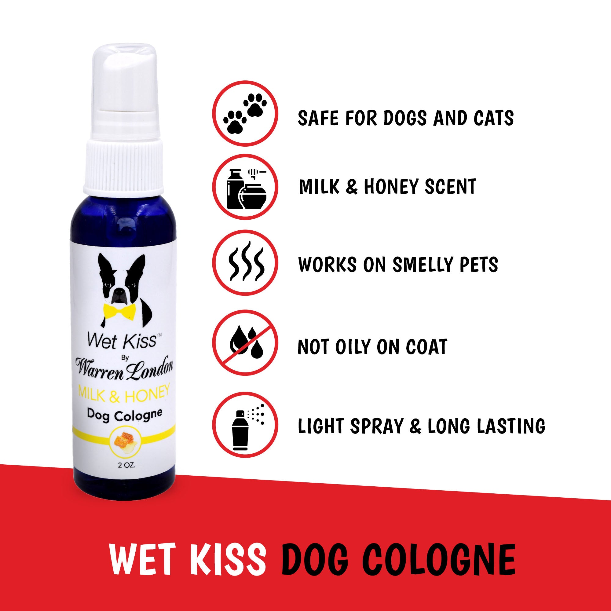 Wet Kiss Dog Cologne By Warren London - 2 Oz or 16 Oz