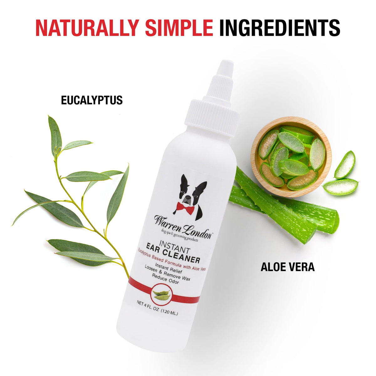 Instant Ear Cleaner For Dogs 4 oz or 12 oz - Removes Wax and Odor | HT Animal Supply
