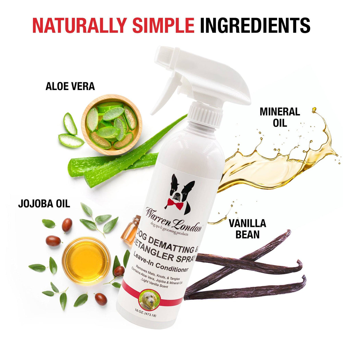 Dog De-matting and Detangler Spray - Leave-In Conditioner | HT Animal Supply