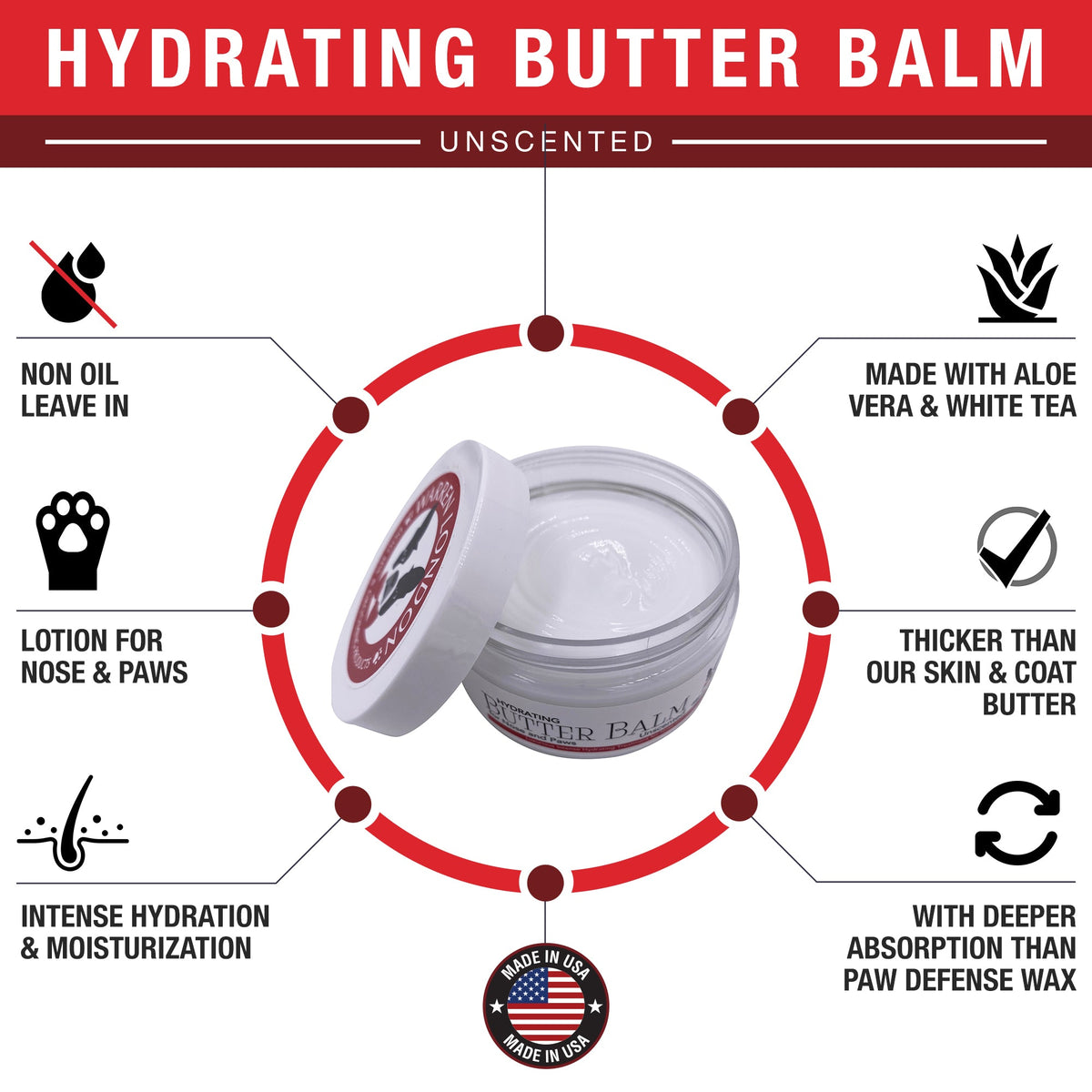 Hydrating Butter Balm - For Nose and Paws - HT Animal Supply