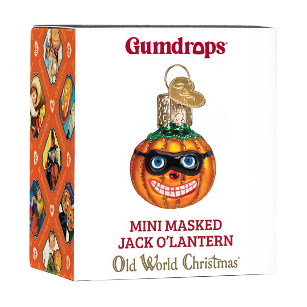Mini Masked Jack Olantern Ornament