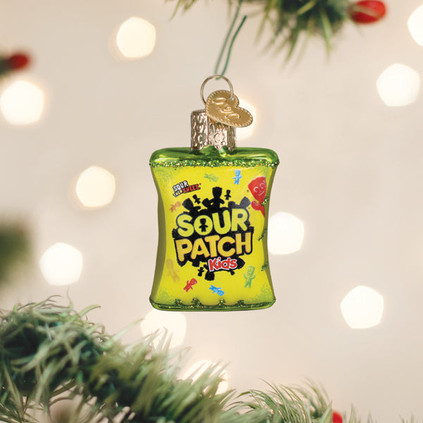 Old World Christmas: Mini Sour Patch Kids Package Christmas Ornament