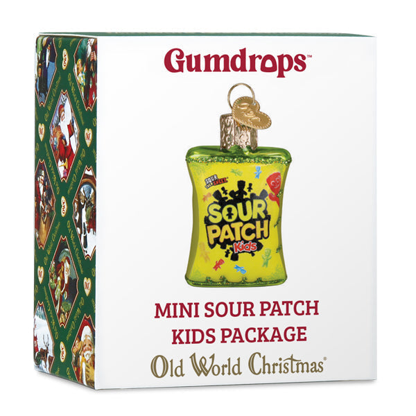 Old World Christmas: Mini Sour Patch Kids Package Christmas Ornament