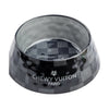 Haute Diggity Dog Black Checker Chewy Vuiton Dog Bowl