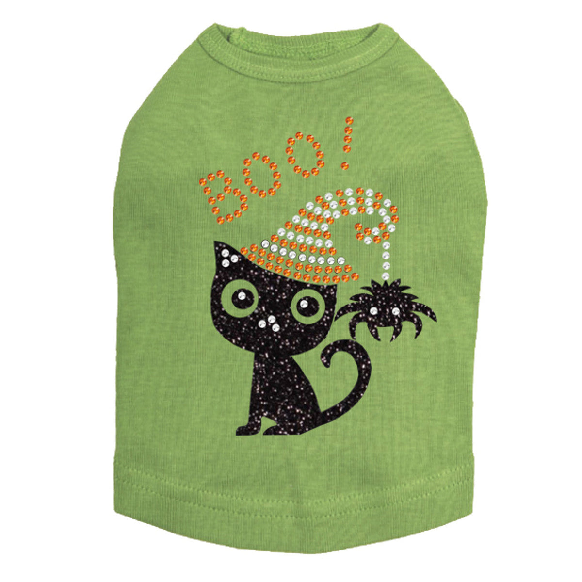Cat with Spider Hat - Dog Tank