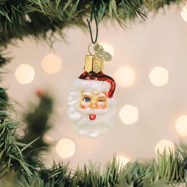 Mini Winking Santa Ornament - HT Animal Supply