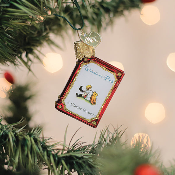 Mini Winnie-The-Pooh Book Ornament - HT Animal Supply