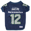 Official NFL Seatlle Seahawks - 12th Man Mesh Dog Jersey By Pets First