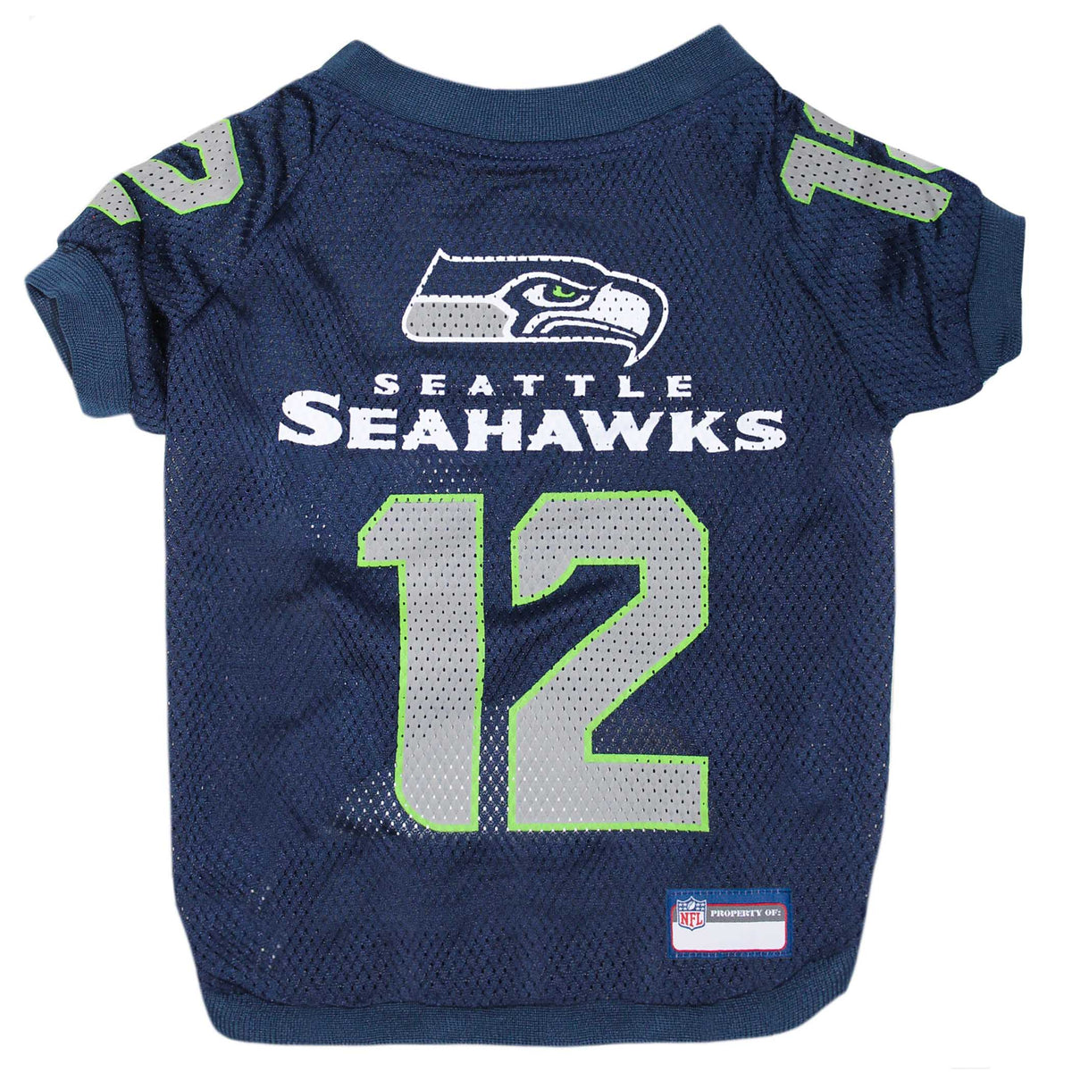 Official NFL Seatlle Seahawks - 12th Man Mesh Dog Jersey By Pets First