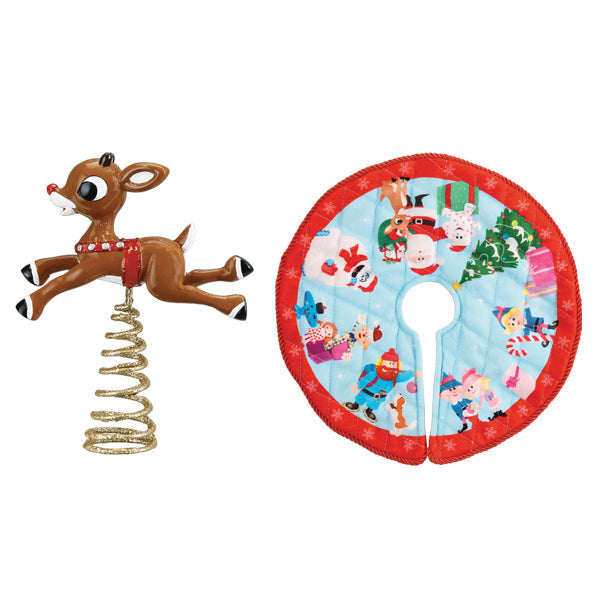 Mini Rudolph Tree Topper & Skirt 