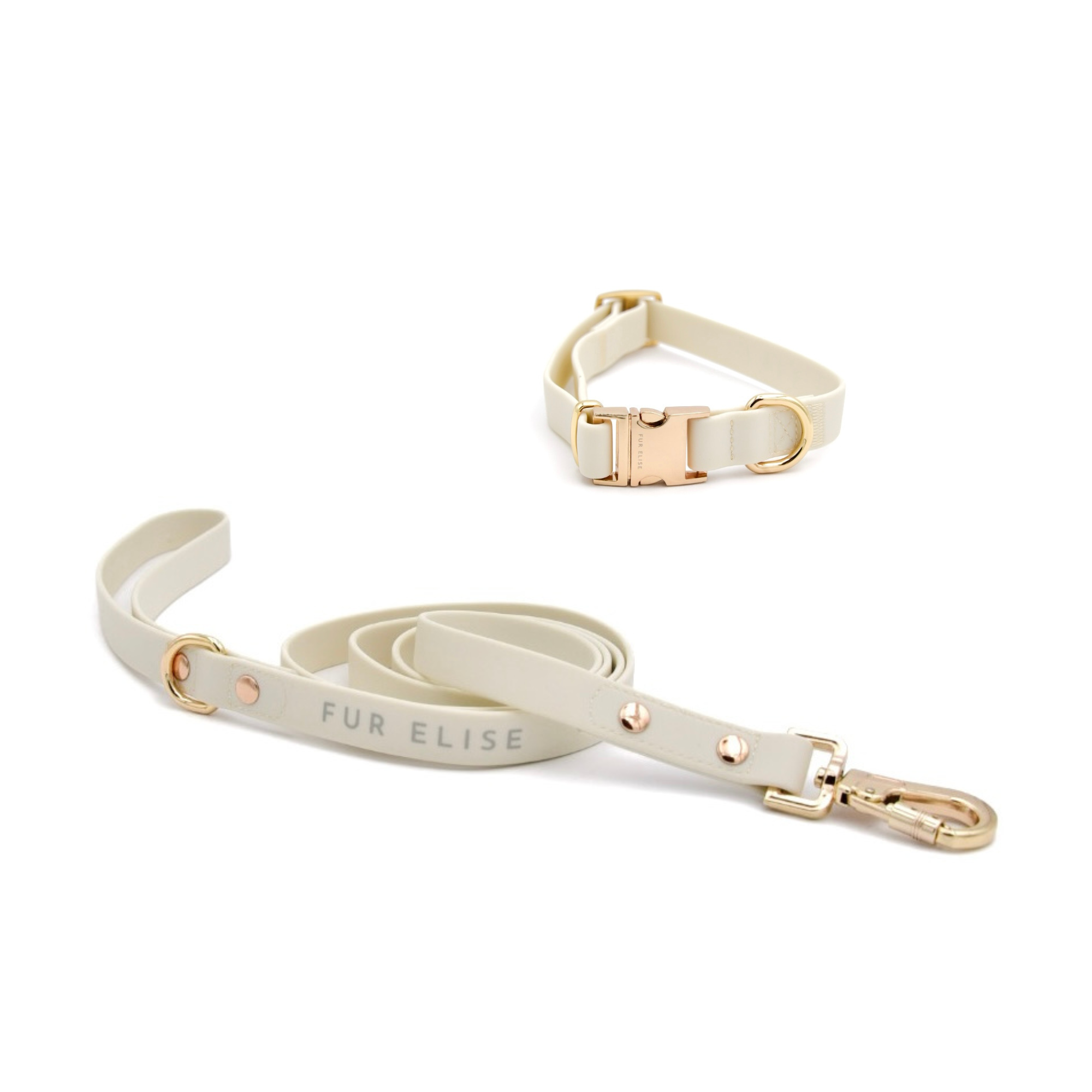 Elise Collar & Leash Set - Bone