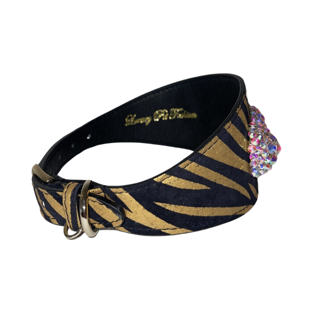 Glam Black & Gold Zebra