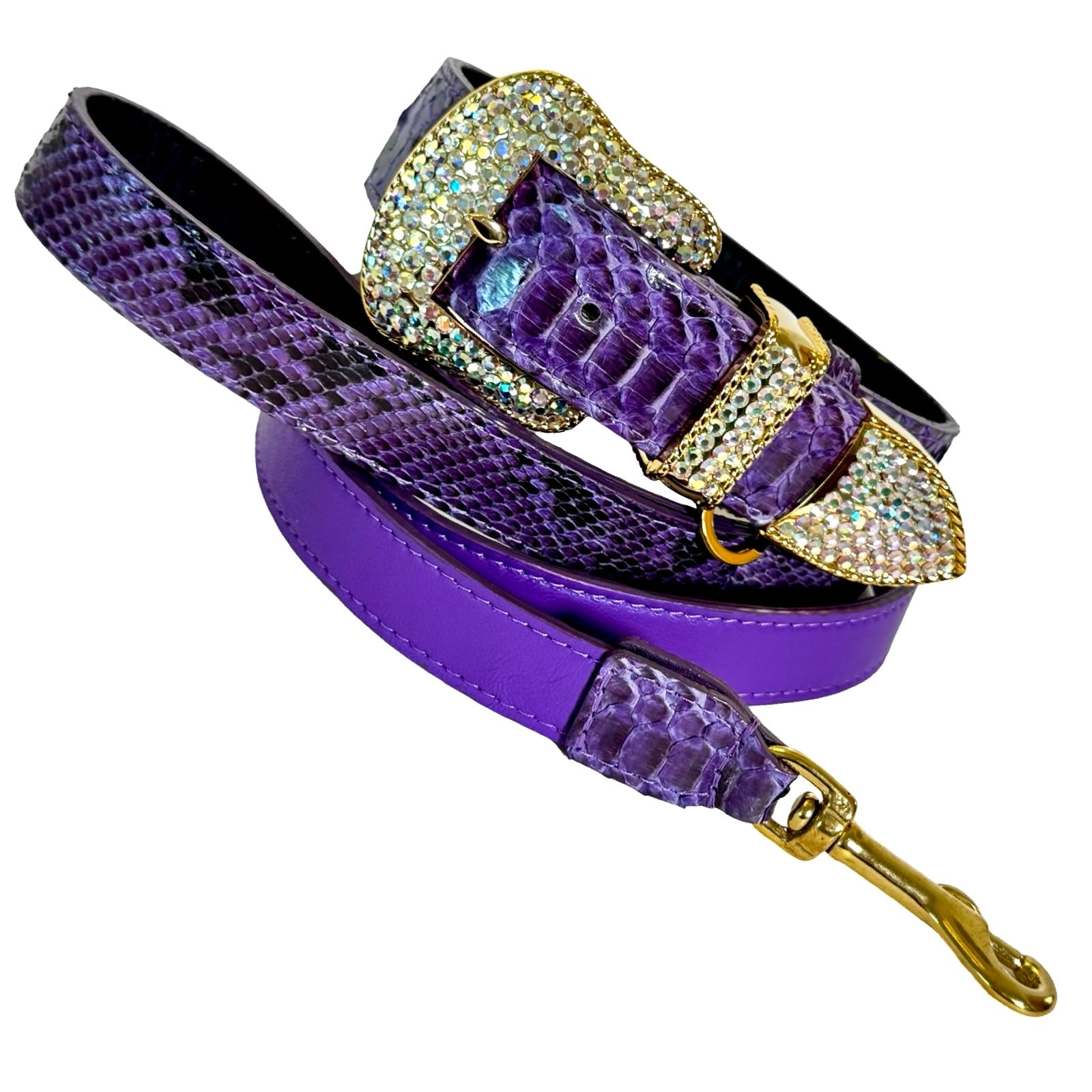 Allysa Payne Amethyst Royale Python Set Dog Collar