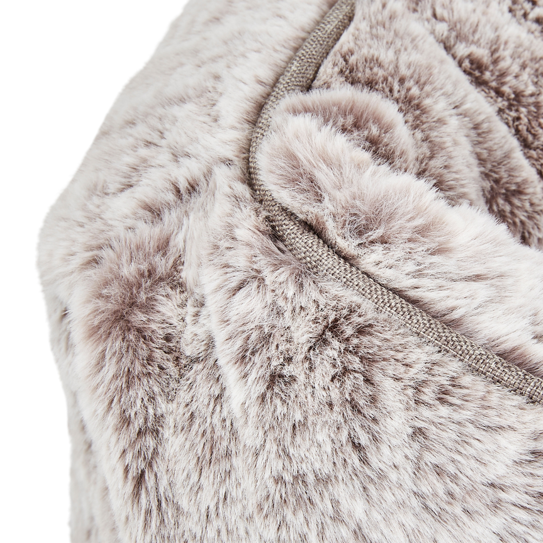 Sammy Dog Bed Cover in Light Grey, angled view