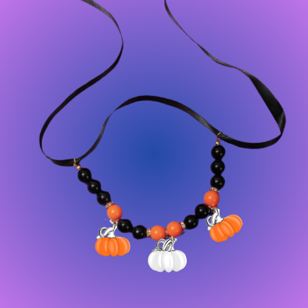 Pumpkin Parade Dog Necklace