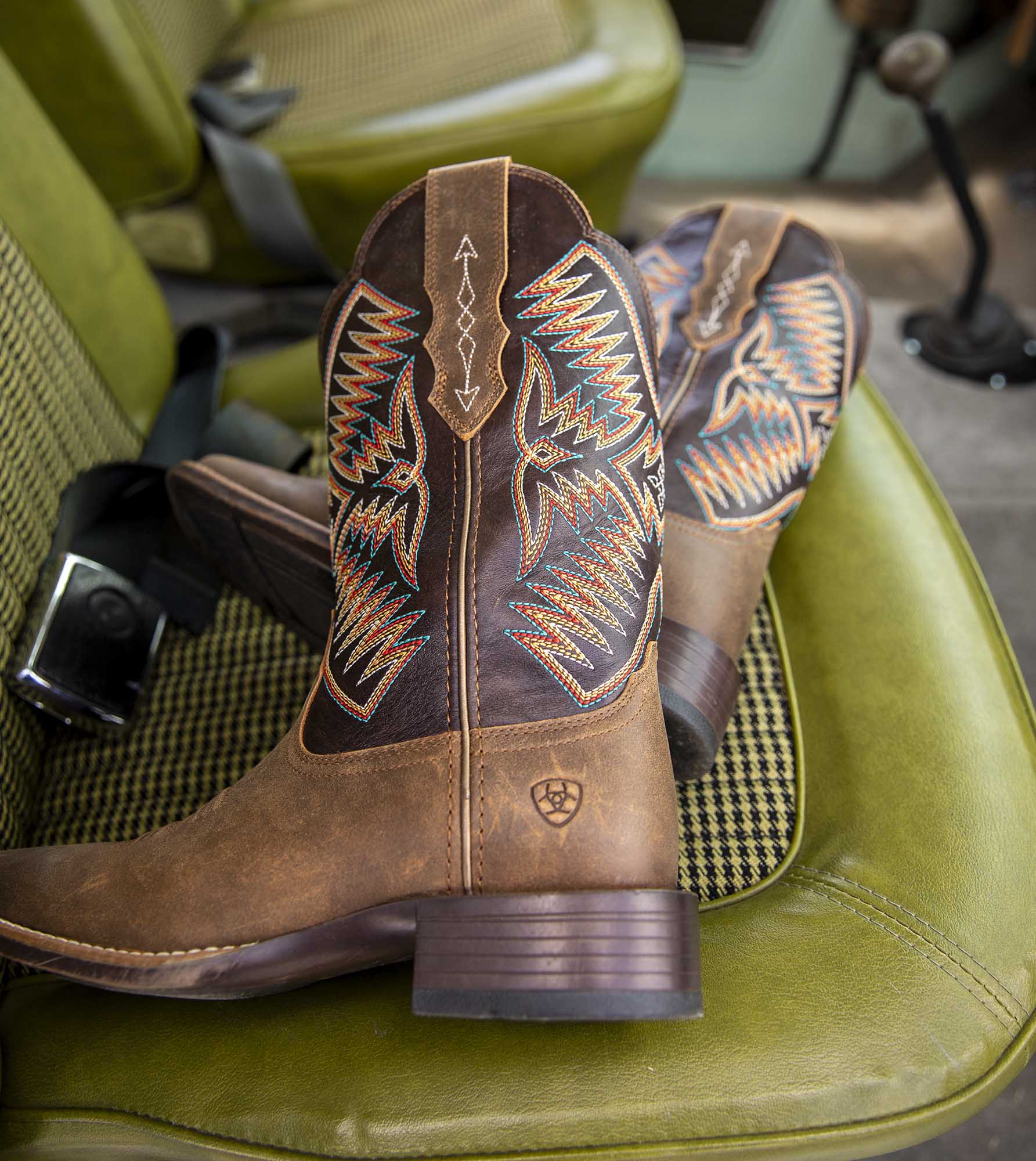 Ariat Womens Odessa StretchFit Western Boot, Fateful Brown