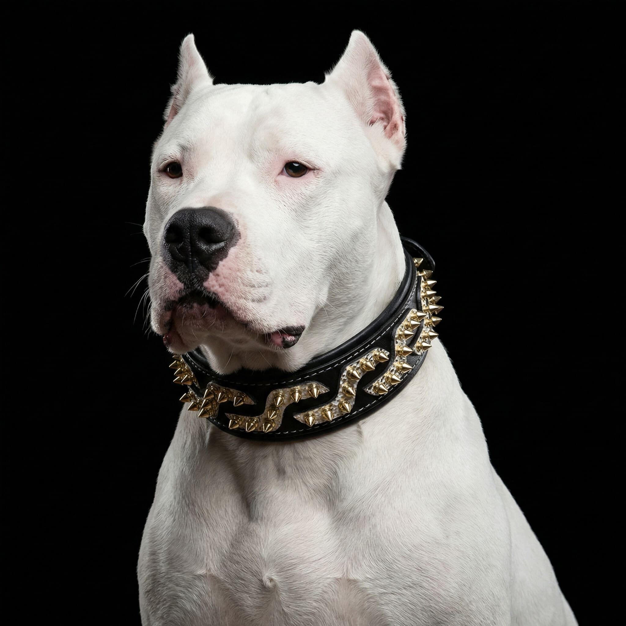 Bestia Dog Gear Genuine Leather Dog Collar 