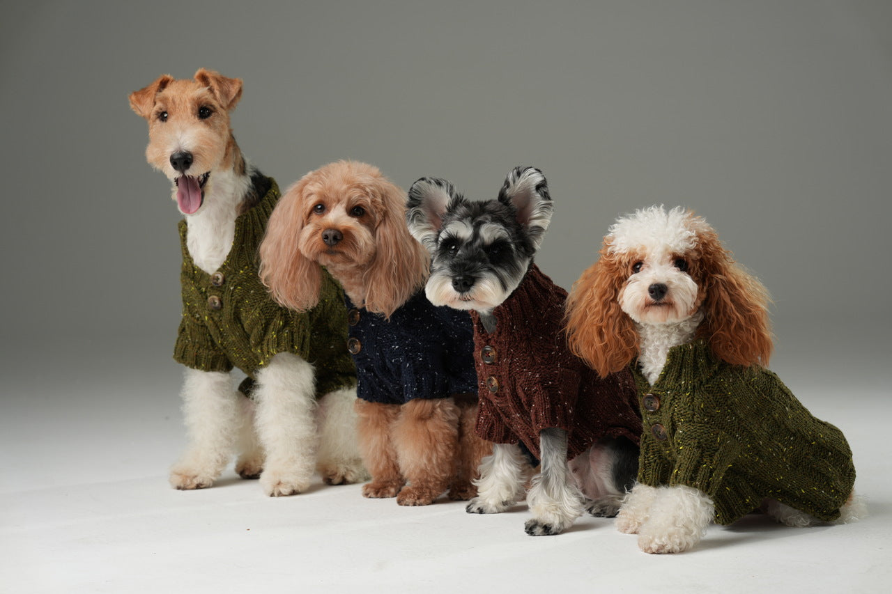 Glacier Pet Sweater-Navy