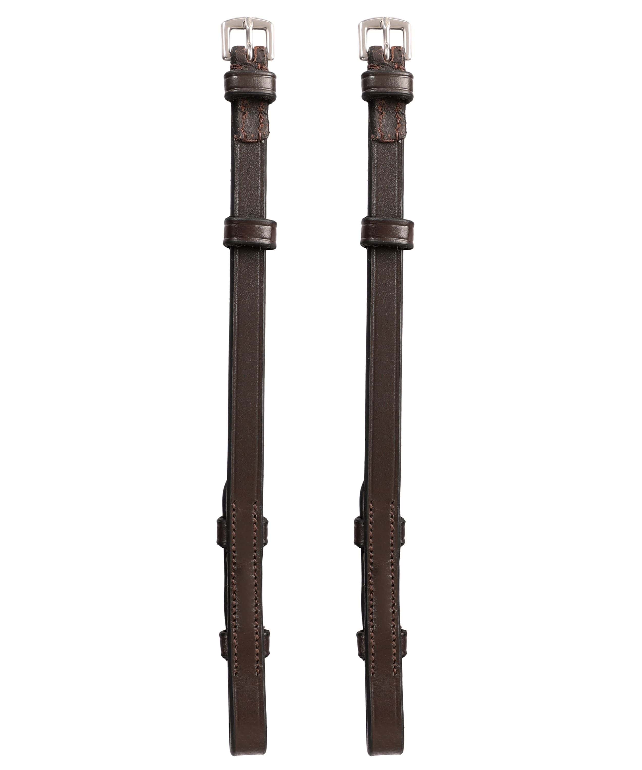 ExionPro Bridle Cheek Pieces With Hook Fastening - Matching Stitching - HT Animal Supply