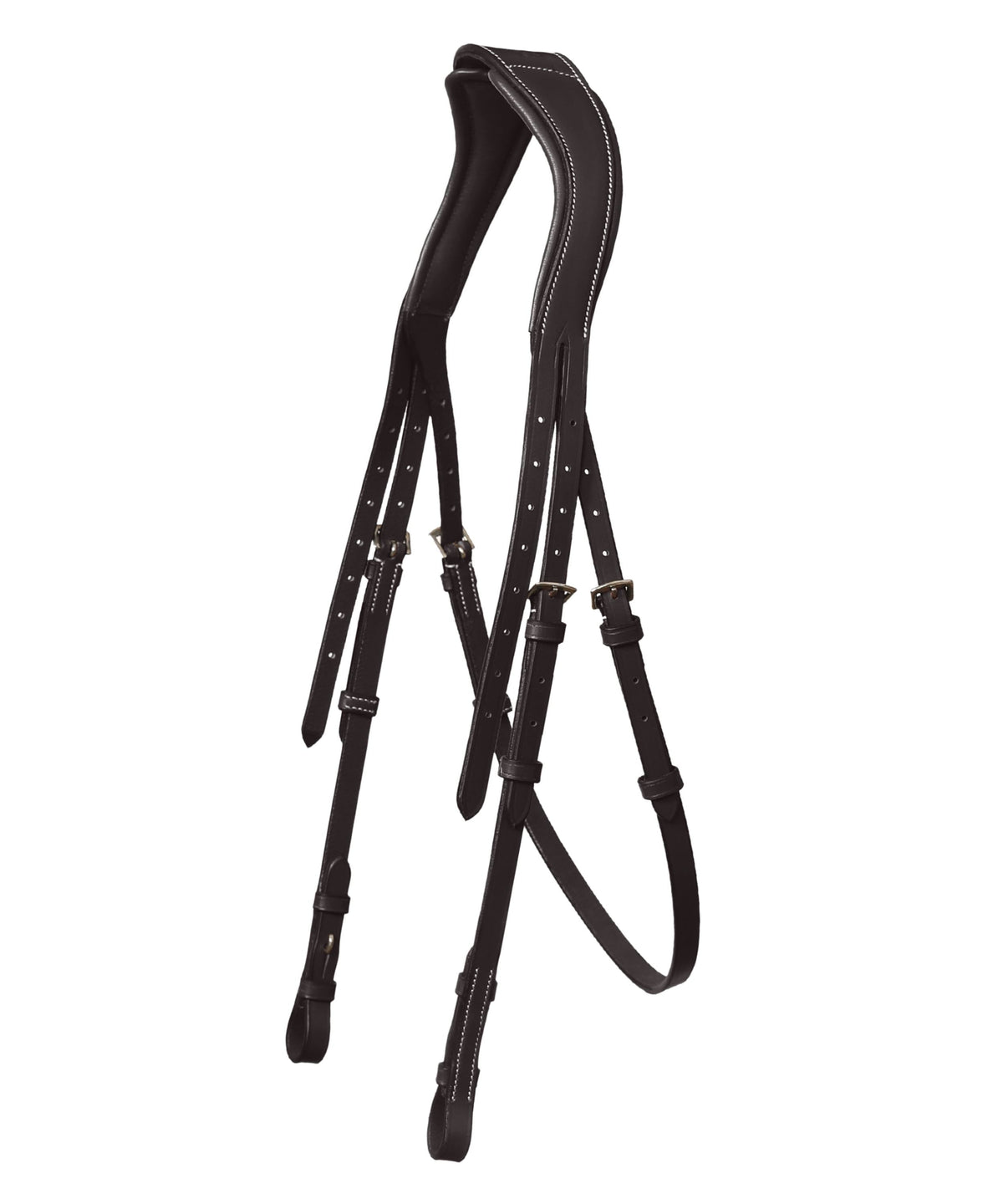 ExionPro Designer Stitched Mono Crown Piece Snaffle Bridle With Rubber Reins | HT Animal Supply