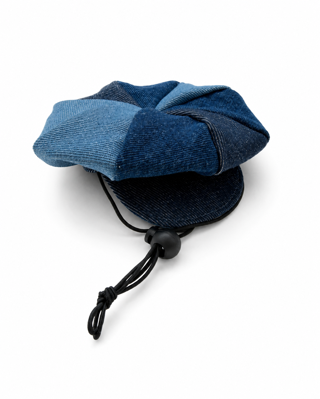 Heads or Tails Pup Denim Newsboy Hat