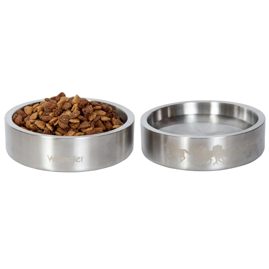 Wrangler DoubleWalled Stainless Steel Bowl - Silver