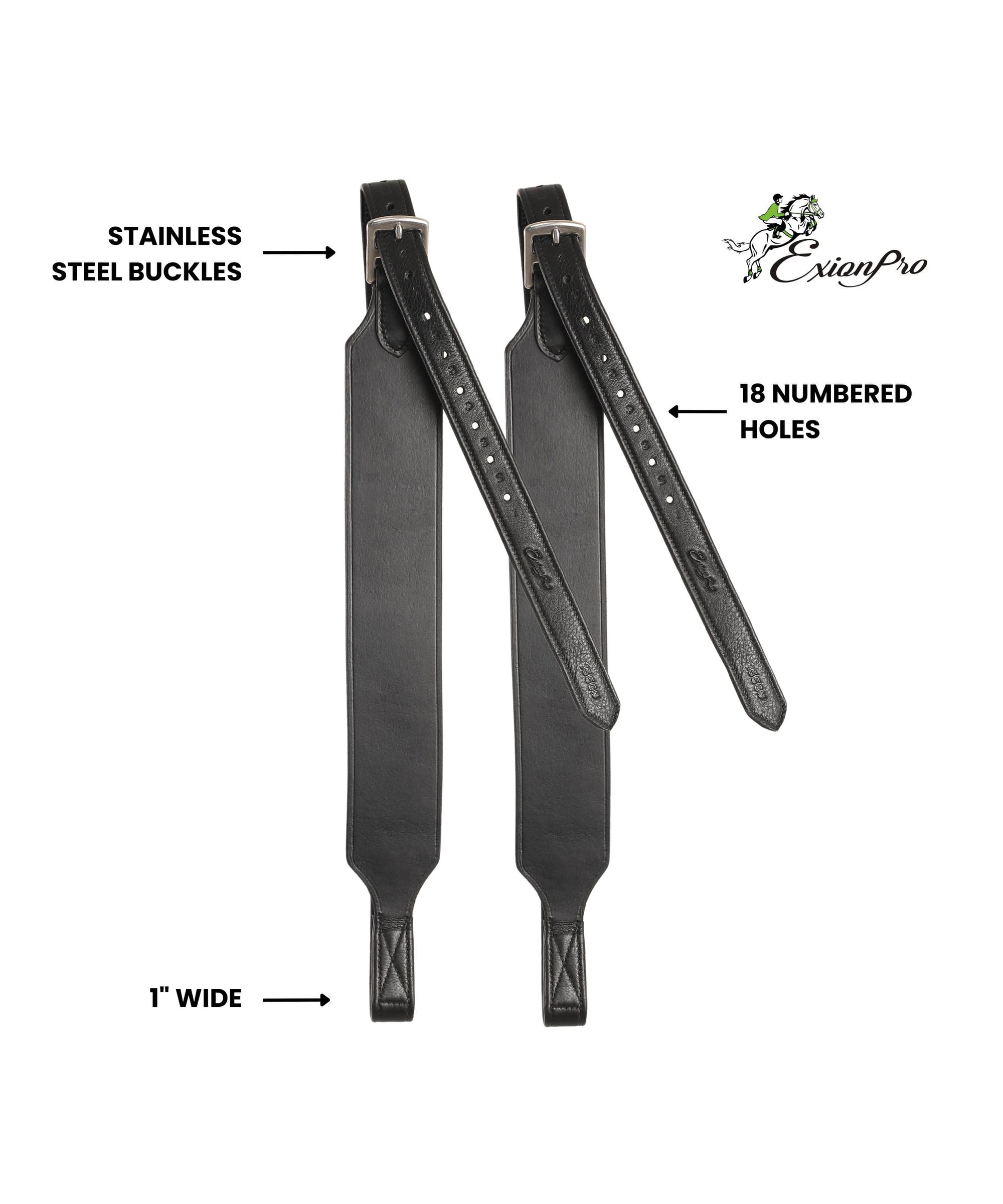 ExionPro Wide Stirrup Leathers - HT Animal Supply