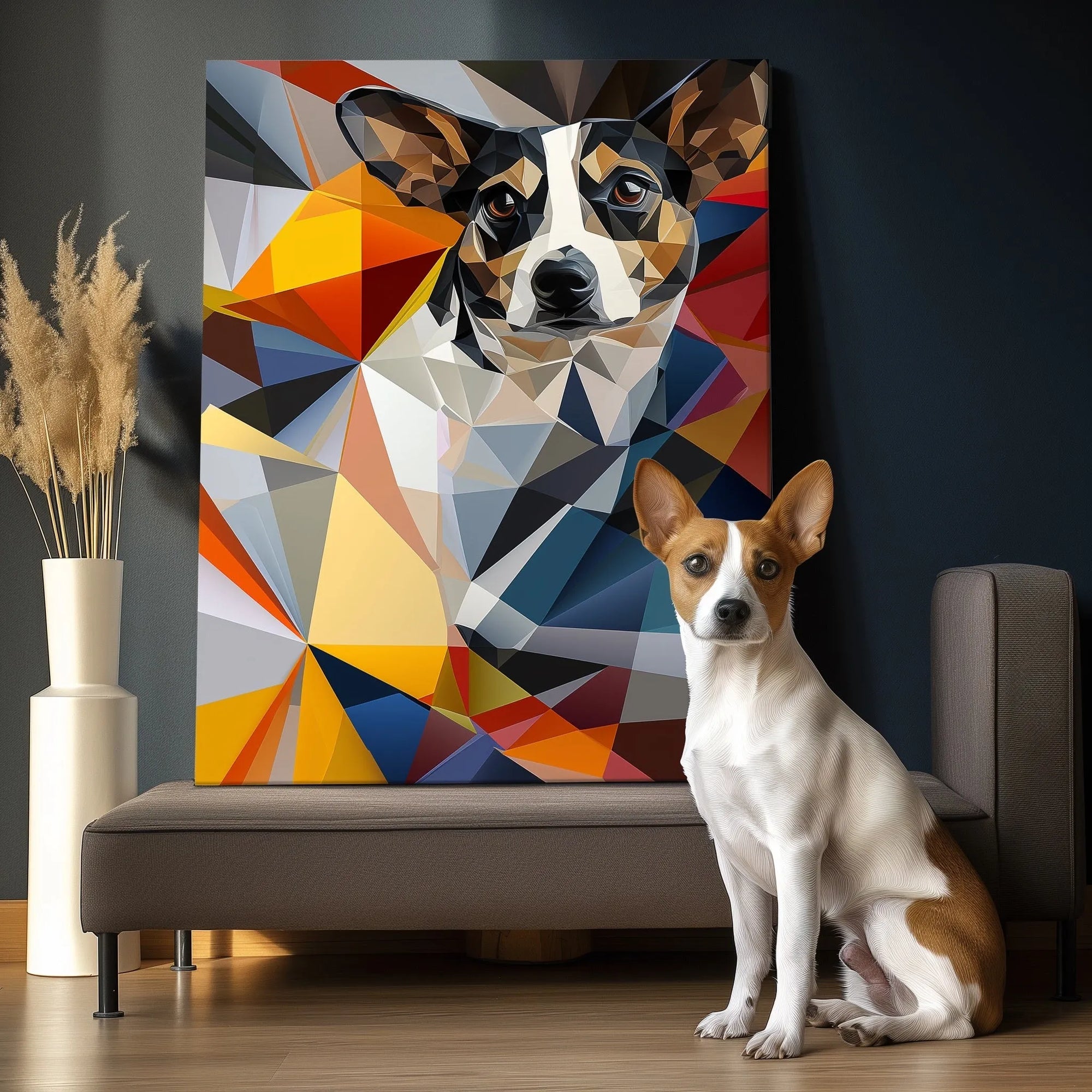 Cubism Art Geometry Texture Portrait