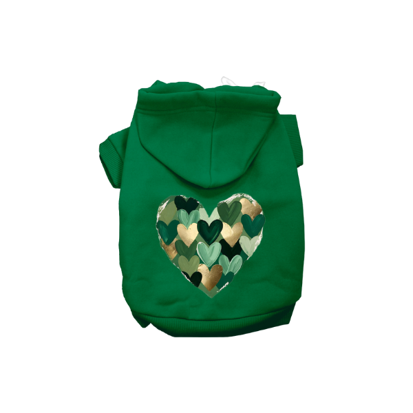 Emerald Mosaic Heart Hoodie