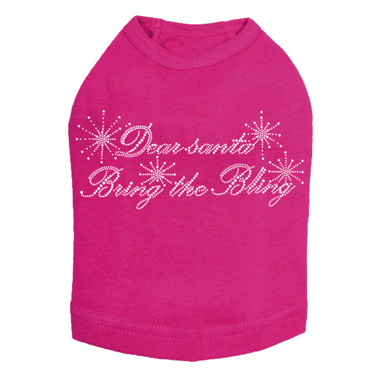 Dear Santa Bring the Bling - Dog Tank