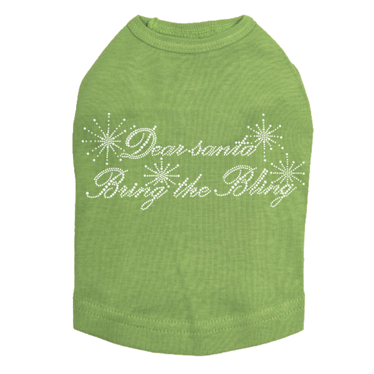 Dear Santa Bring the Bling - Dog Tank