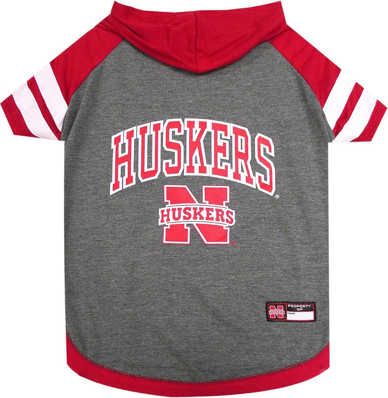 NCAA University of Nebraska Cornhuskers Hooded Dog T-Shirt