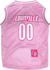 NCAA Louisville Pink Basketball Pet Jersey
