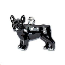 Parisian Pet French Bulldog Key Chain for Dogs - Stylish, Durable, Trendy Black Key Ring, Perfect Pet Accessory for Dog Lovers