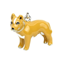 Parisian Pet American Pitbull Key Chain for Dogs - Fashionable, Durable Yellow Key Ring, Perfect Pet Accessory for Pitbull Fans