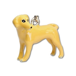 Parisian Pet Lab Tan Key Chain for Dogs - Cute, Fashionable Key Ring, Ideal Gift for Labrador Enthusiasts, Tan