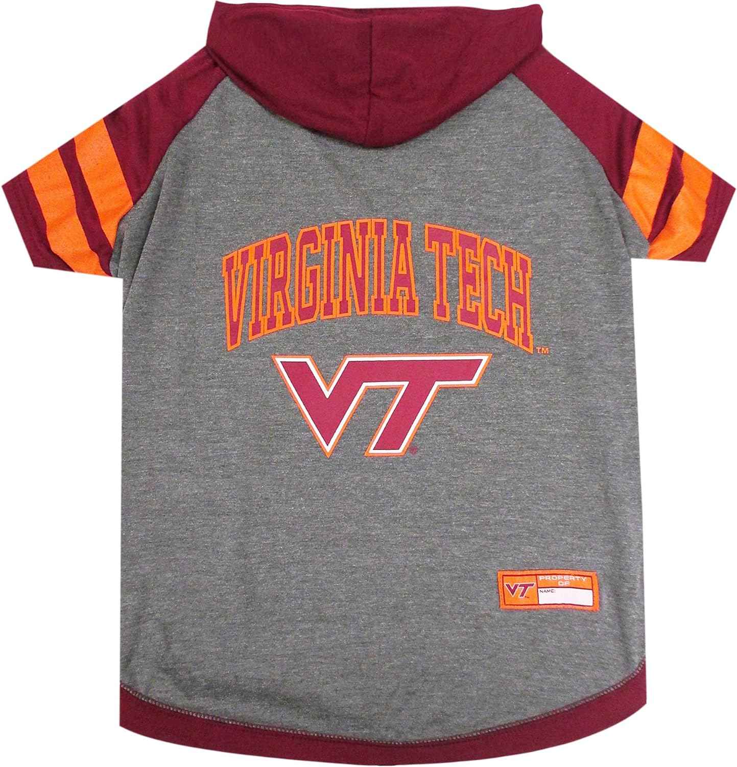 NCAA Virginia Polytechnic Institute and State University Hokies Hooded Dog T-Shirt