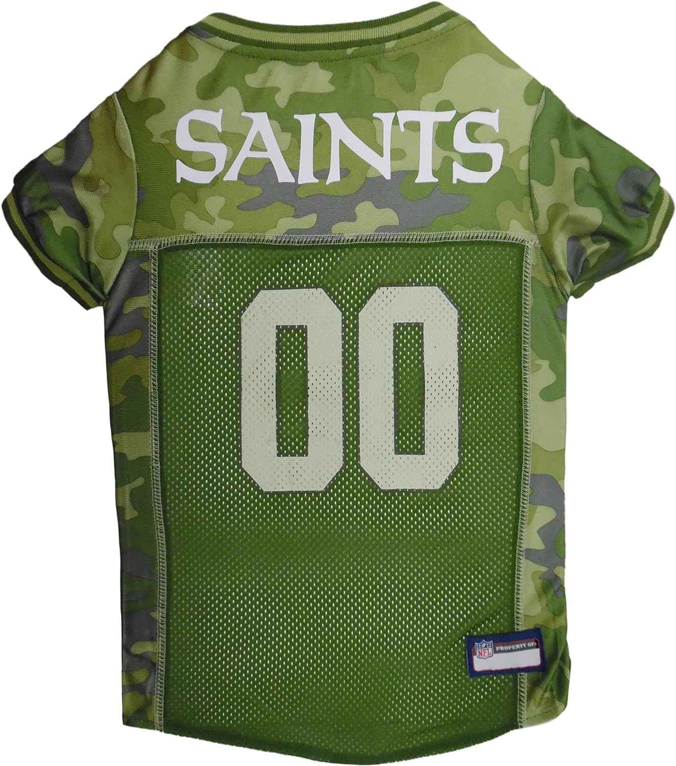 NFL New Orleans Saints Camo Mesh Pet Jersey