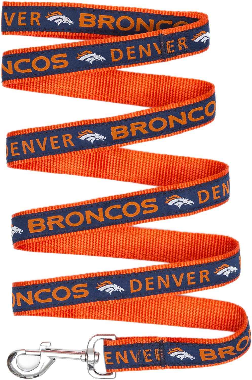 NFL Denver Broncos Woven Dog Leash