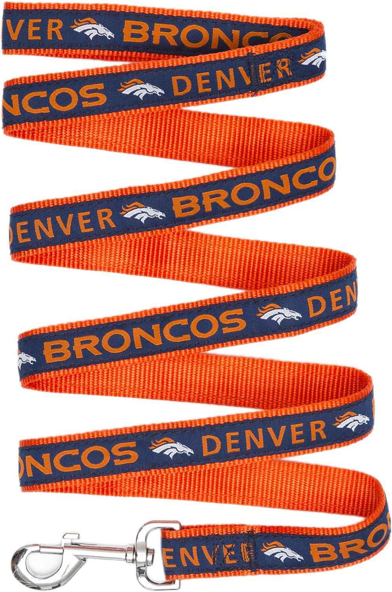 NFL Denver Broncos Woven Dog Leash