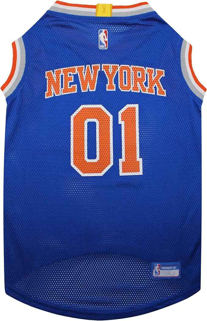 NBA New York Knicks Basketball Mesh Pet Jersey