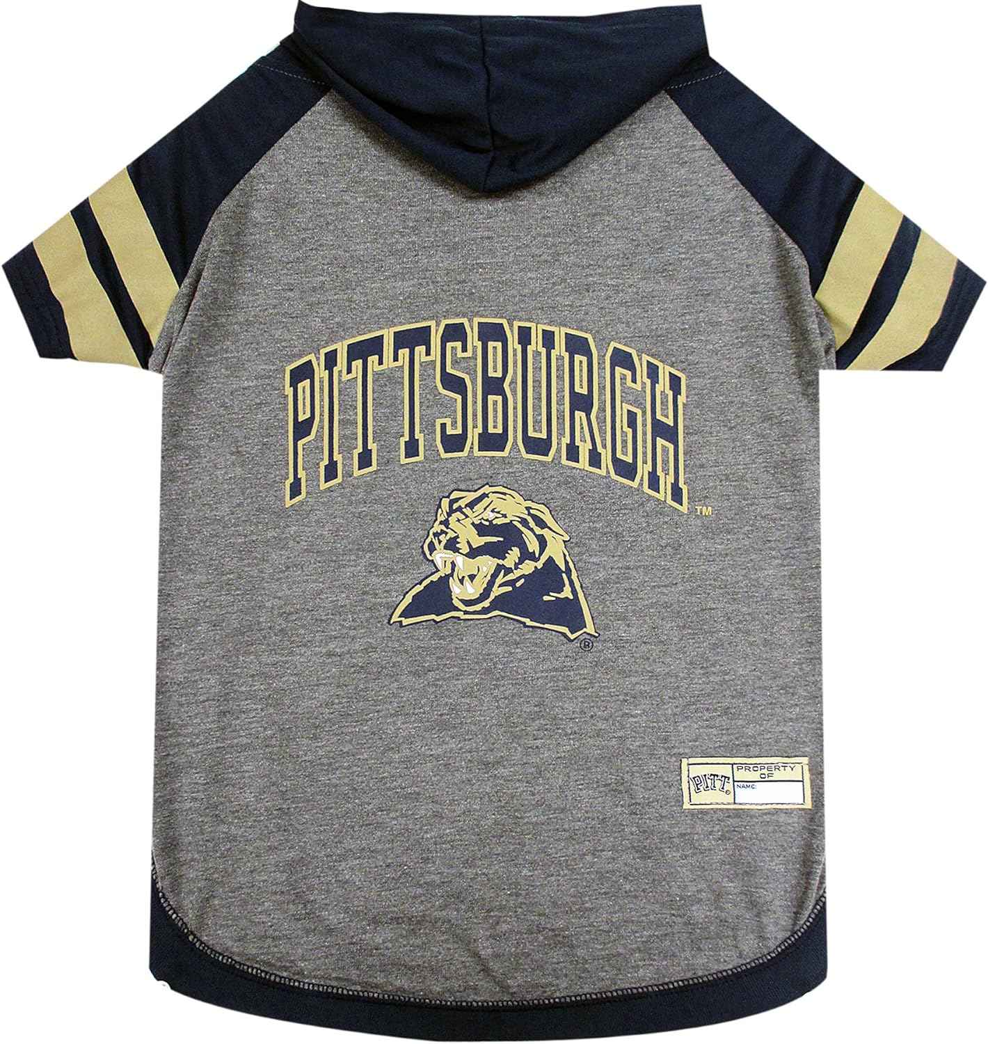 NCAA University of Pittsburgh Panthers Hooded Dog T-Shirt