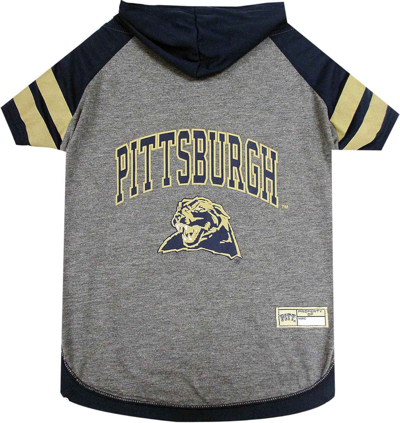 NCAA University of Pittsburgh Panthers Hooded Dog T-Shirt