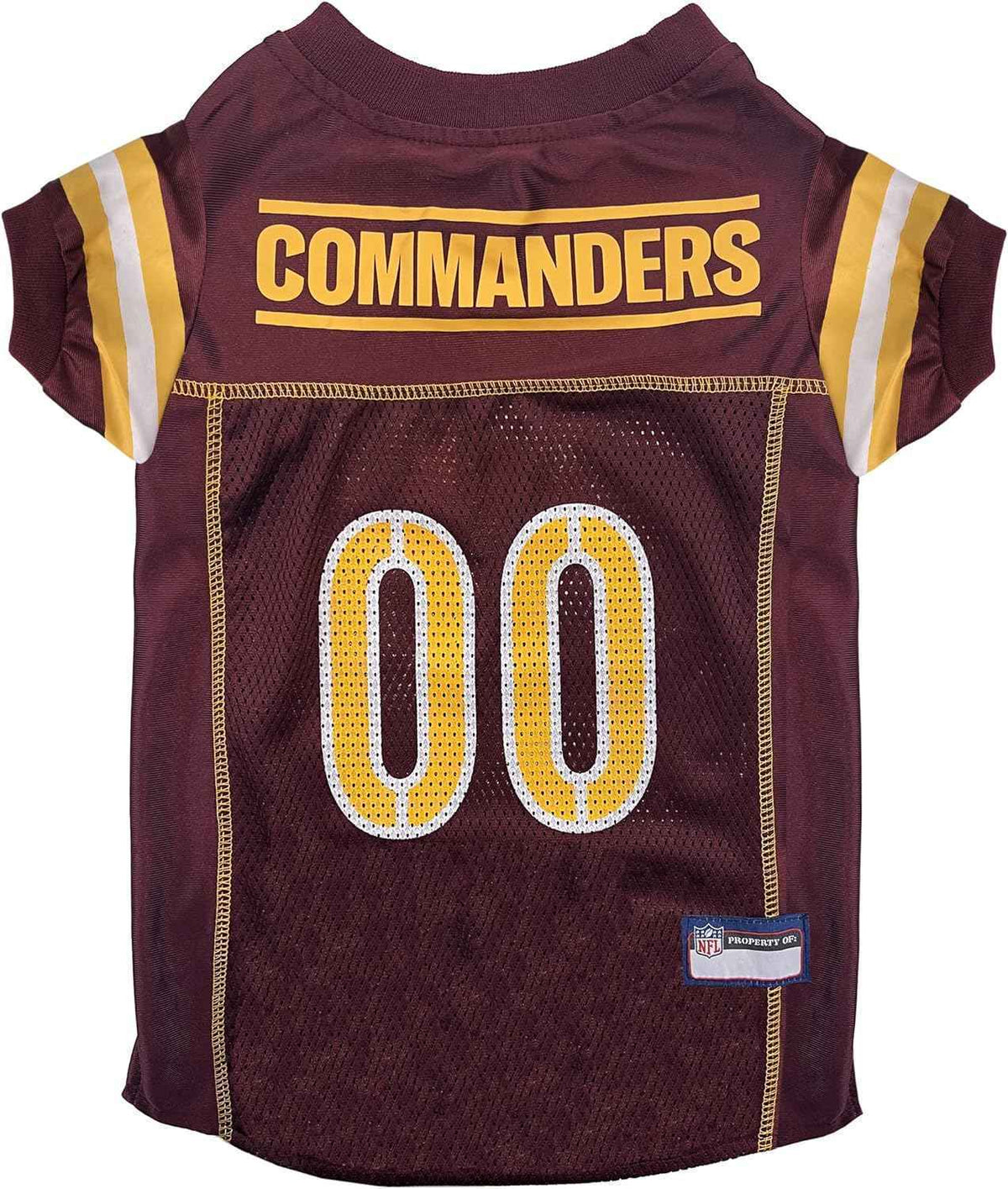 NFL Washington Commanders Striped Mesh Pet Jersey